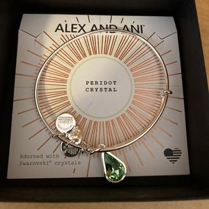 Alex and Ani Peridot Crystal Bracelet